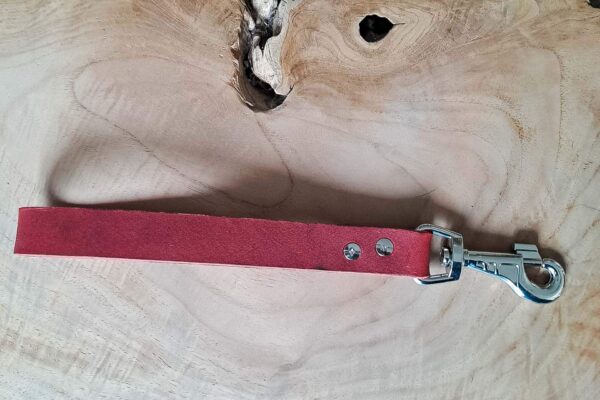 Laisse courte en cuir graissé, accessoire pour grands chiens