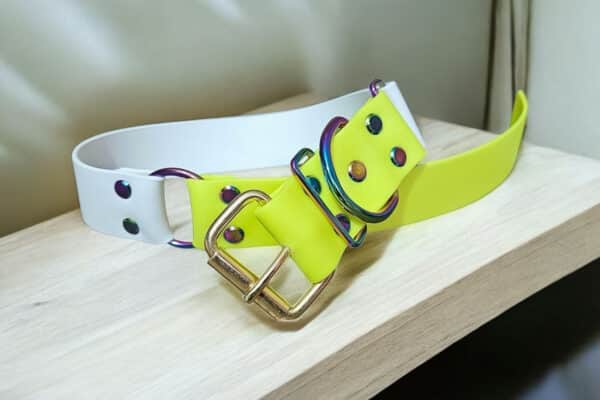 Collier en biothane bicolore par Dog XL Fashion