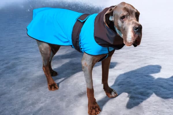 Manteau bleu-noir en softshell